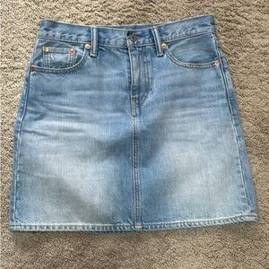 Levi's Blue Denim Mini Skirt